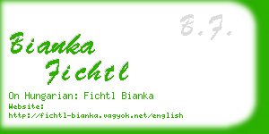 bianka fichtl business card